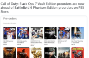 遊俠早報：黑色行動7 PS商店預購逆襲 絕地潛兵2九月二日更新