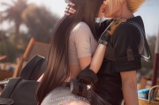 《最終幻想7RE》蒂法3D美圖賞：與克勞德激情熱吻！