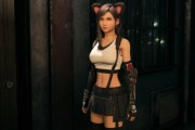 《FF7重製》貓耳蒂法MOD！動態耳尾＋戰鬥呼嚕音效