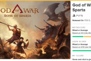 《戰神：斯巴達之子》M站評分下滑